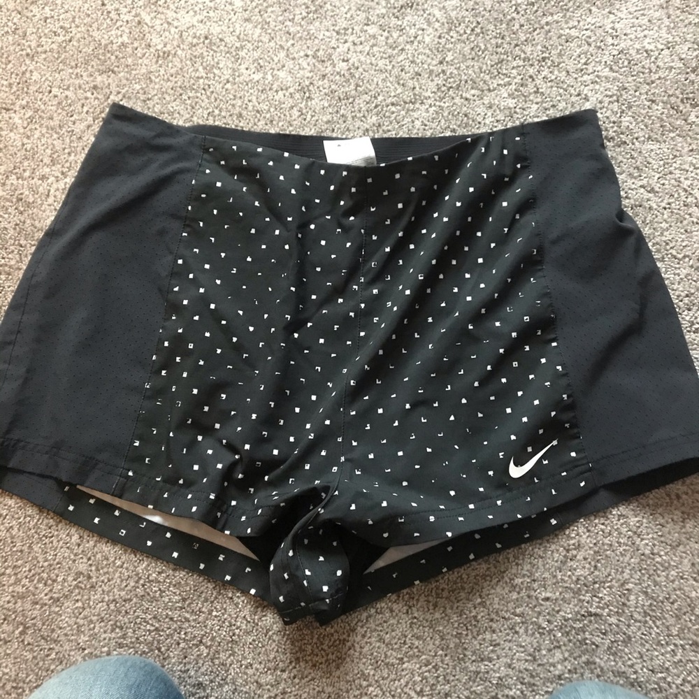 Black Patterned Nike Shorts